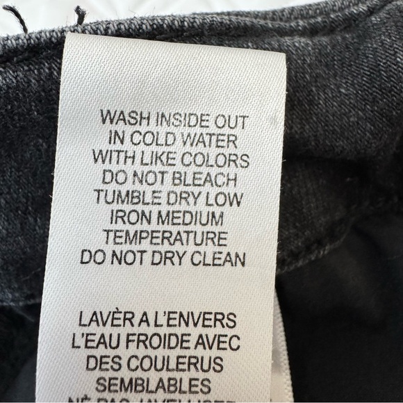 Good American Good Legs w/ Zip Ankle Stretch Black Denim Jeans - Size 4/27 - Picture 5 of 15